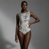 Sleeveless Swimsuit / Bodysuit / WHITE LEO