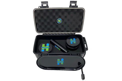 HUMI-SMART Smell Proof Stash Box Combo Kit with Herb Grinder, Rolling Tray, Odor Proof Container Jar. Airtight Locking Box Set with All The Accessories You Need!