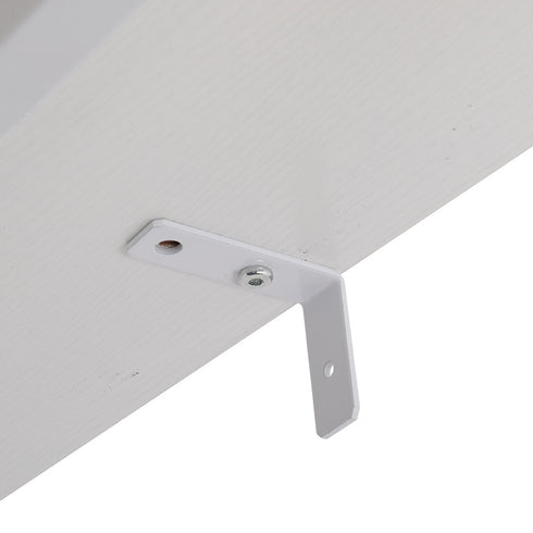 5-Shelf Wood Ladder Bookcase with Metal Frame; Industrial 5-Tier Modern Ladder Shelf Wood Shelves XH