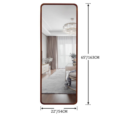 Mid-Century Modern Full Length Mirror, 64"x 21"