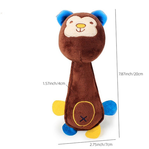 Pet Plush Toy For Dog & Cat; Funny Cartoon Plush Toys For Indoor Dogs; Interactive Dog Chew Toy