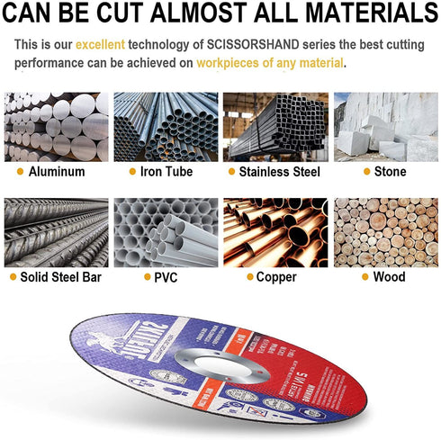 Cut Off Wheels 50 Packs; 4 1/2 inch Ultra Thin Cutting Wheels Anti-vibration Angle Grinder Cutting Discs for Metal and Stainless Steel Cutting