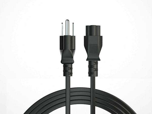 5 Core Replacement UL Listed AC Wall Power Cord 6 Feet 3 Prong Universal AC Cable for LG TV Dell HP Asus Toshiba Lenovo Acer Samsung Laptop Notebook Computer Charger PL 1001