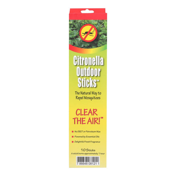 Neem Aura Naturals Outdoor Citronella Sticks - 10 count