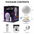 3D Smart Moon Lamp 360° RGB LED Night Light w/ Bluetooth Speaker Remote Control
