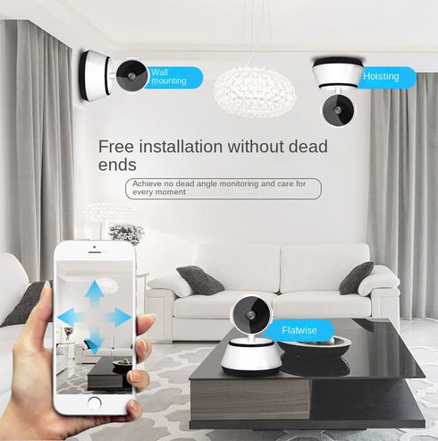 Wireless pet Camera; 1080P HD view; WiFi Home Indoor Camera without SDcard; 2 Way Audio Night Vision; Works with app
