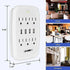 6 Outlet Wall Plug Extender with 4 USB Ports (4.8A Total); Multi Plug Outlet Adapter Wall Surge Protector 15A Electrical Outlet Expander with USB Ports 5 Core WMS 6S 4USB