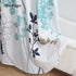 Silhouette Dandelion Floral Plants Printed Shower Curtain Bathing Cover Polyester Waterproof Blue Leaves Bathroom Curtain