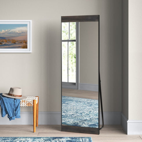 Mid-Century Modern Full Length Mirror, 64"x 21"