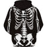 Men Halloween Skull Hoodies 3D Digital Printing Casual Hooded Pullover Sweater Sports