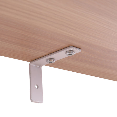 5-Shelf Wood Ladder Bookcase with Metal Frame; Industrial 5-Tier Modern Ladder Shelf Wood Shelves XH