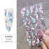 5d Ballet Relief Solid Laser Colorful Nails Sticker Ribbon Manicure Decoration