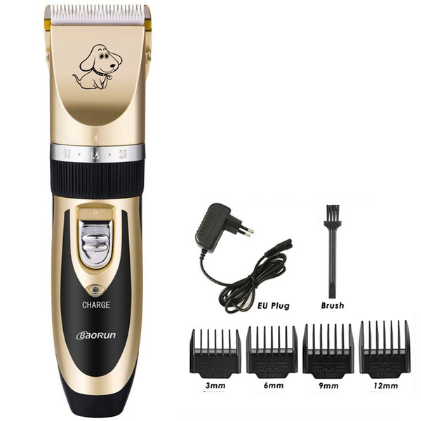 Professional Electric Pet Dog Hair Trimmer Rechargeable Animal Grooming Clippers Cat Shaver Haircut Machine 110-240V AC