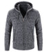 Small Men's Full Zip Hooded Fleece Sweater