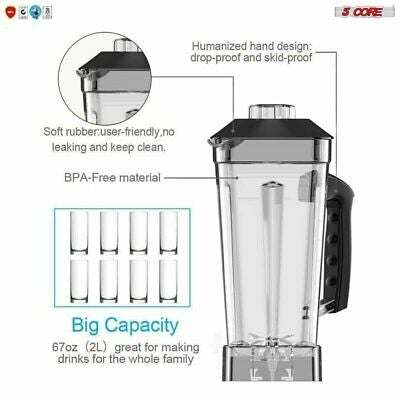 5 Core Professional Touch Screen Blender Soup Smoothie Grind 2000Watt