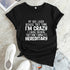 Plus Size Slogan Print Short Sleeve T-shirt; Women's Plus Slight Stretch Casual Graphic Tee