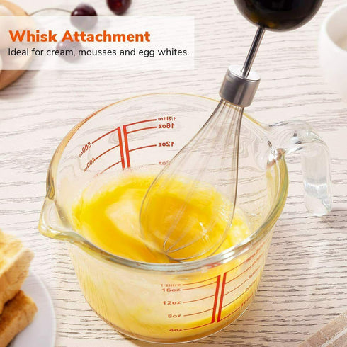 Hand Blender 500W 5-in-1 Multifunctional Electric Immersion Blender 8 Variable speed Stick 860ml Food Processor; Chopper; Whisk Attachment; BPA Free 5 Cor