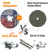 Cut Off Wheels 50 Packs; 4 1/2 inch Ultra Thin Cutting Wheels Anti-vibration Angle Grinder Cutting Discs for Metal and Stainless Steel Cutting