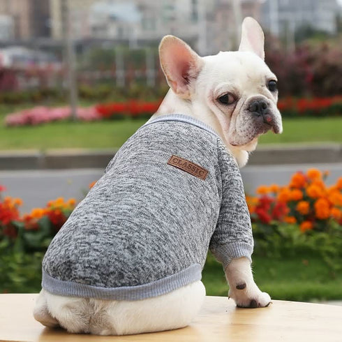 Bulldog Puppy Cat Pet Clothes Two-legged Clothing Knitting Wool Small Dogs Clothes