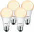 4Pack Smart Alexa Google Light Bulb Warm White Dimmable