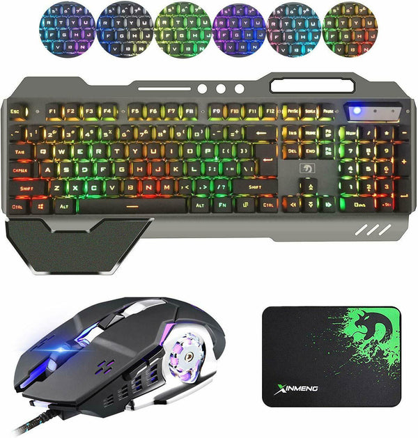 K618 Wired Gaming Keyboard and Mouse Set- RGB Backlit Keyboard